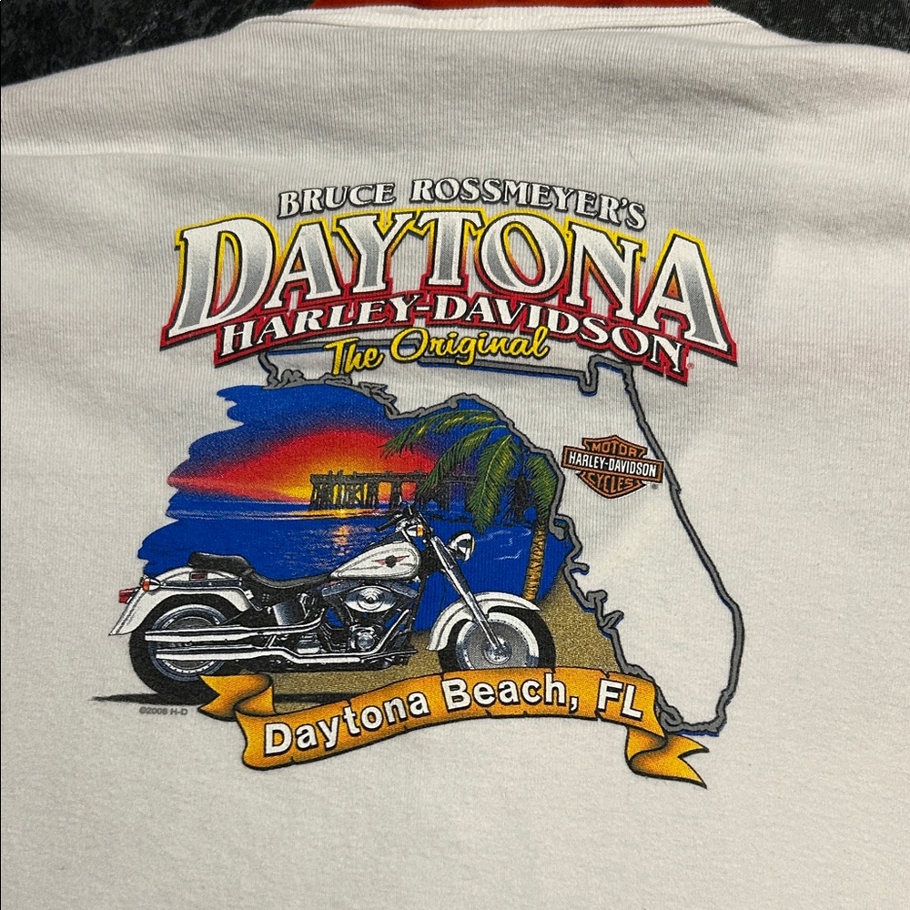 Vintage Daytona Harley-Davidson Classic White Tee